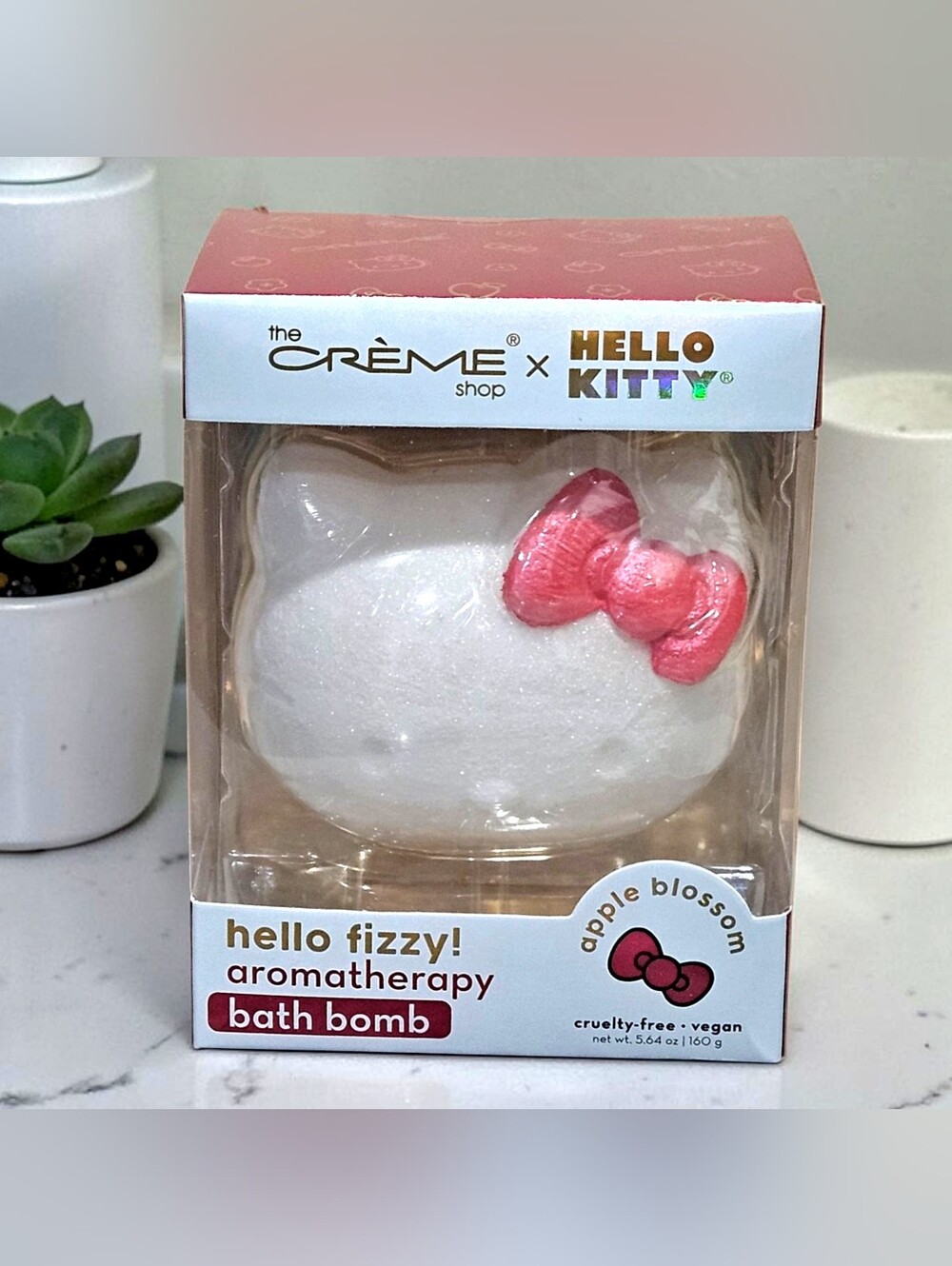Crème Shop x Hello Kitty Hello Fizzy! Aromatherapy Bath Bomb In Apple Blossom